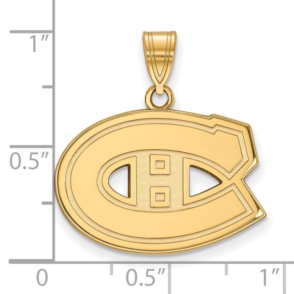 14k Gold NHL LogoArt Montreal Canadiens Medium Pendant
