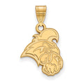 Sterling Silver Gold-plated LogoArt Coastal Carolina University Chanticleer Medium Pendant