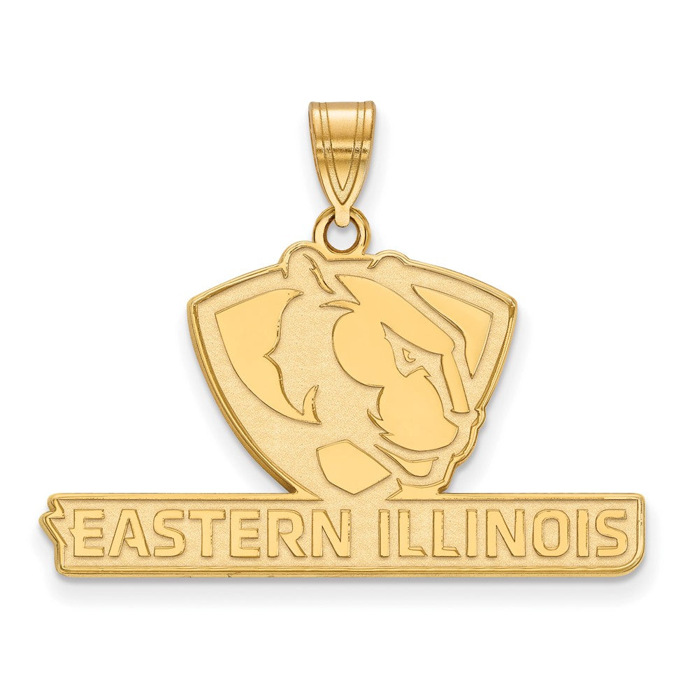 14k Gold LogoArt Eastern Illinois University Large Pendant
