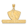 10k Gold LogoArt Eastern Illinois University Large Pendant