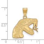 10k Gold LogoArt Florida A and M University Rattler Medium Pendant