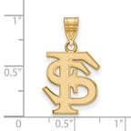 10k Gold LogoArt Florida State University F-S Medium Pendant