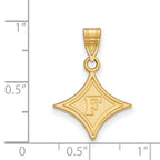 10k Gold LogoArt Furman University Medium Pendant