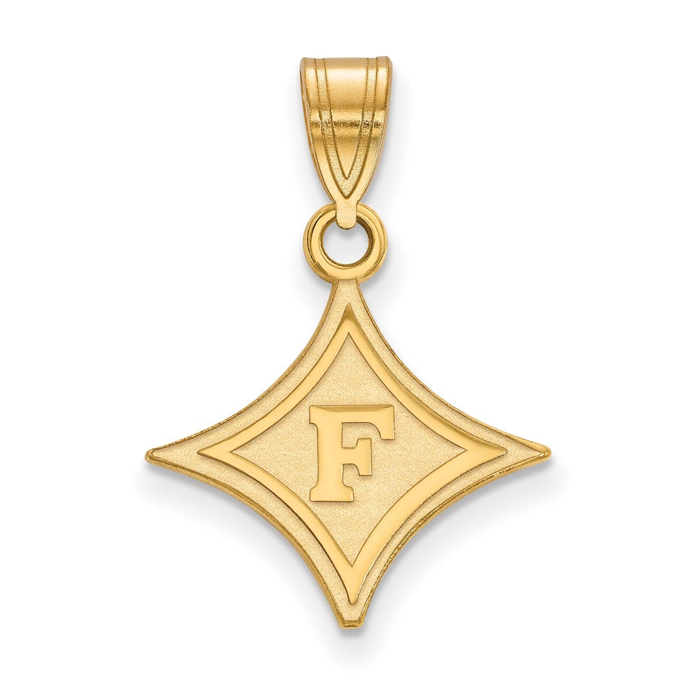 14k Gold LogoArt Furman University Medium Pendant