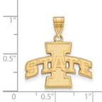 10k Gold LogoArt Iowa State University Medium Pendant