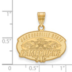 10k Gold LogoArt Jacksonville State University Medium Pendant