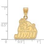 10k Gold LogoArt James Madison University Medium Pendant