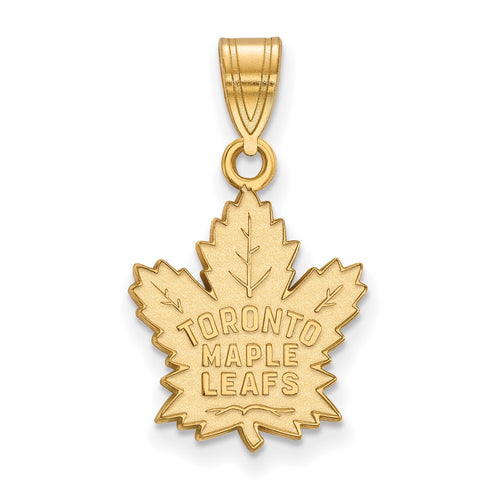 10k Gold NHL LogoArt Toronto Maple Leafs Medium Pendant