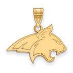 10k Gold LogoArt Montana State University Bobcat Medium Pendant
