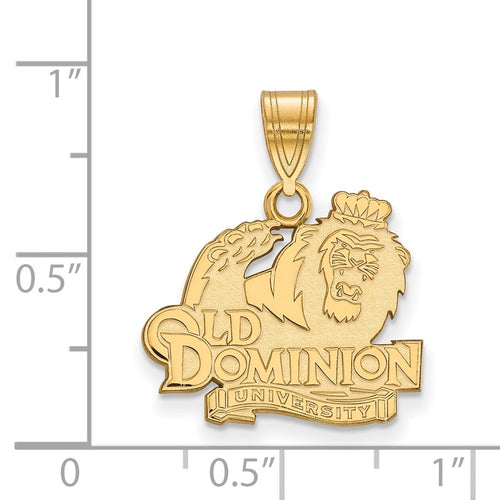 10k Gold LogoArt Old Dominion University Medium Pendant