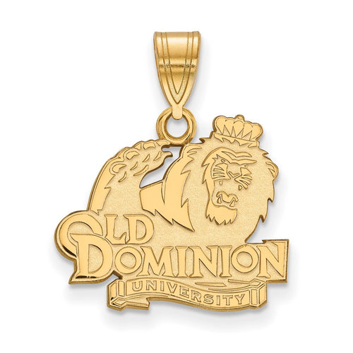 10k Gold LogoArt Old Dominion University Medium Pendant