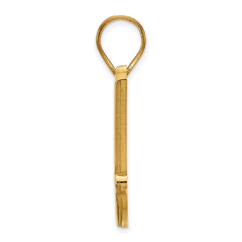10k Gold LogoArt Oklahoma State University O-S-U Medium Pendant