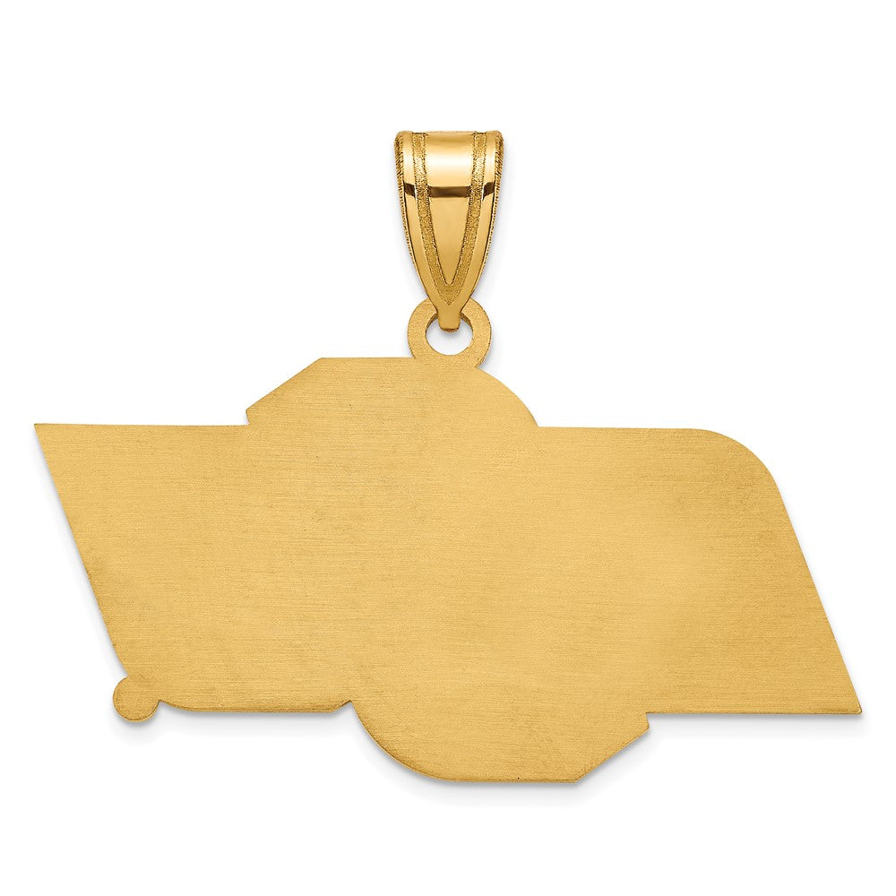 10k Gold LogoArt Oklahoma State University O-S-U Medium Pendant