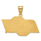 10k Gold LogoArt Oklahoma State University O-S-U Medium Pendant