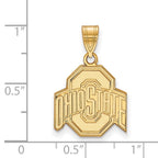 10k Gold LogoArt The Ohio State University Medium Pendant