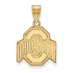 10k Gold LogoArt The Ohio State University Medium Pendant