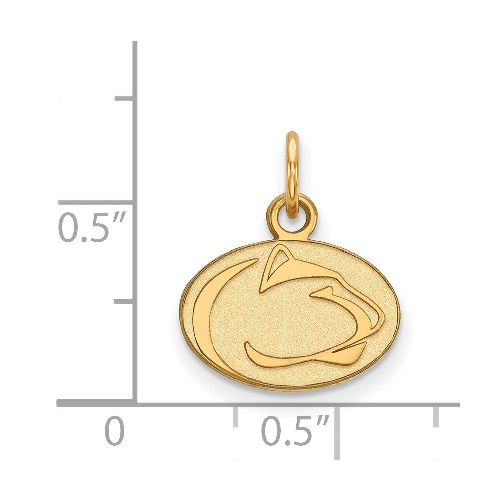 14k Gold LogoArt Penn State University Lion Extra Small Pendant