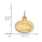 10k Gold LogoArt Penn State University Lion Extra Small Pendant