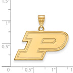 10k Gold LogoArt Purdue University Letter P Medium Pendant