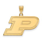 10k Gold LogoArt Purdue University Letter P Medium Pendant