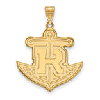 10k Gold LogoArt Rollins College Anchor Extra Large Pendant