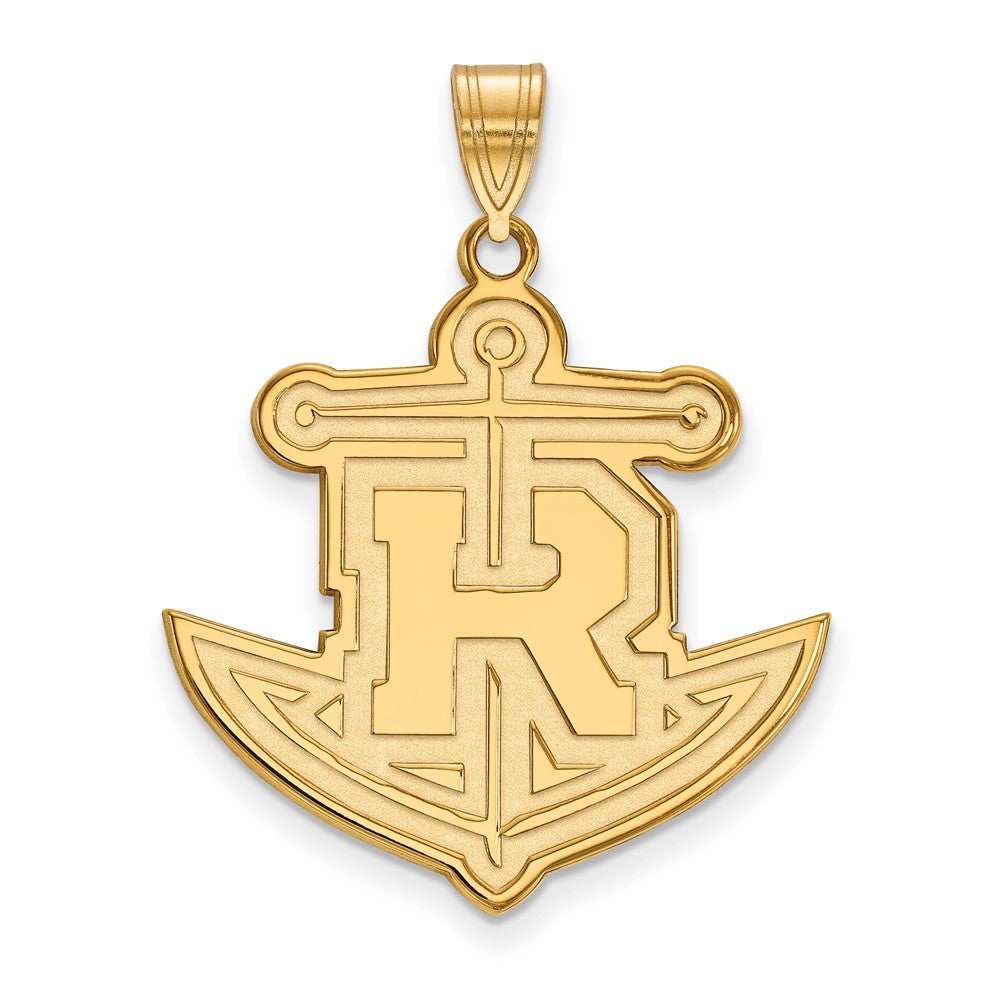 14k Gold LogoArt Rollins College Anchor Extra Large Pendant
