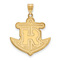 14k Gold LogoArt Rollins College Anchor Extra Large Pendant