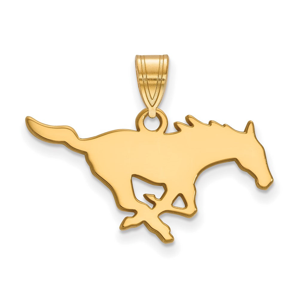 14k Gold LogoArt Southern Methodist University Mustang Medium Pendant