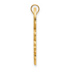 10k Gold LogoArt Tulane University Extra Large Pendant