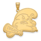 10k Gold LogoArt Tulane University Extra Large Pendant