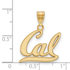 10k Gold LogoArt University of California Berkeley Medium Pendant