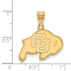 10k Gold LogoArt University of Colorado Buffalo Medium Pendant