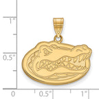 10k Gold LogoArt University of Florida Gator Medium Pendant