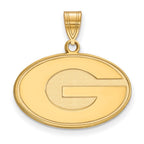 10k Gold LogoArt University of Georgia Letter G Medium Pendant