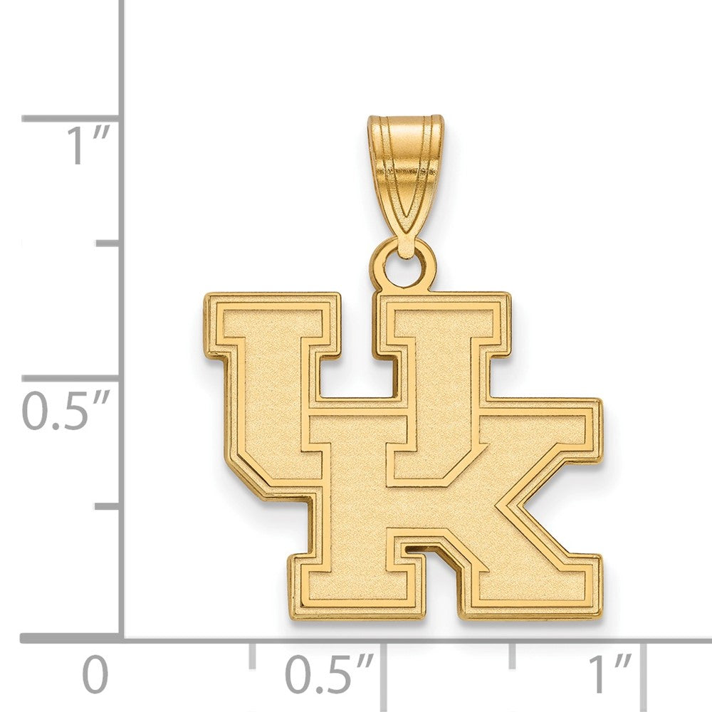 14k Gold LogoArt University of Kentucky U-K Medium Pendant