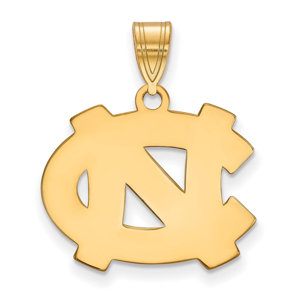 14k Gold LogoArt University of North Carolina N-C Medium Pendant