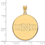 10k Gold LogoArt University of Northern Colorado U-N-C Extra Large Disc Pendant