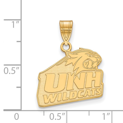 10k Gold LogoArt University of New Hampshire Medium Pendant