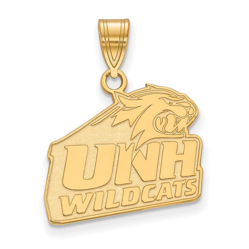 10k Gold LogoArt University of New Hampshire Medium Pendant