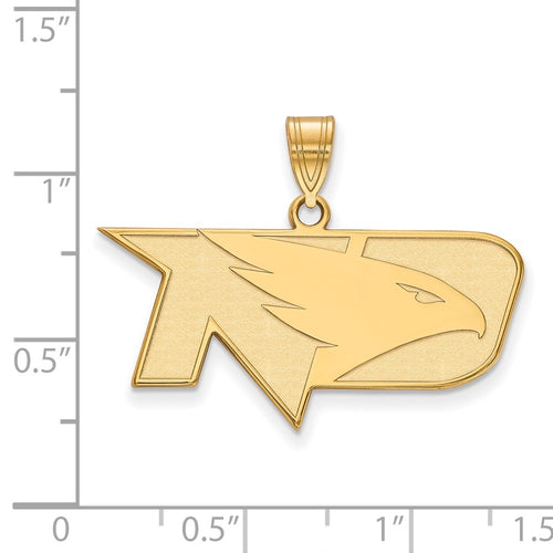 10k Gold LogoArt University of North Dakota Medium Pendant