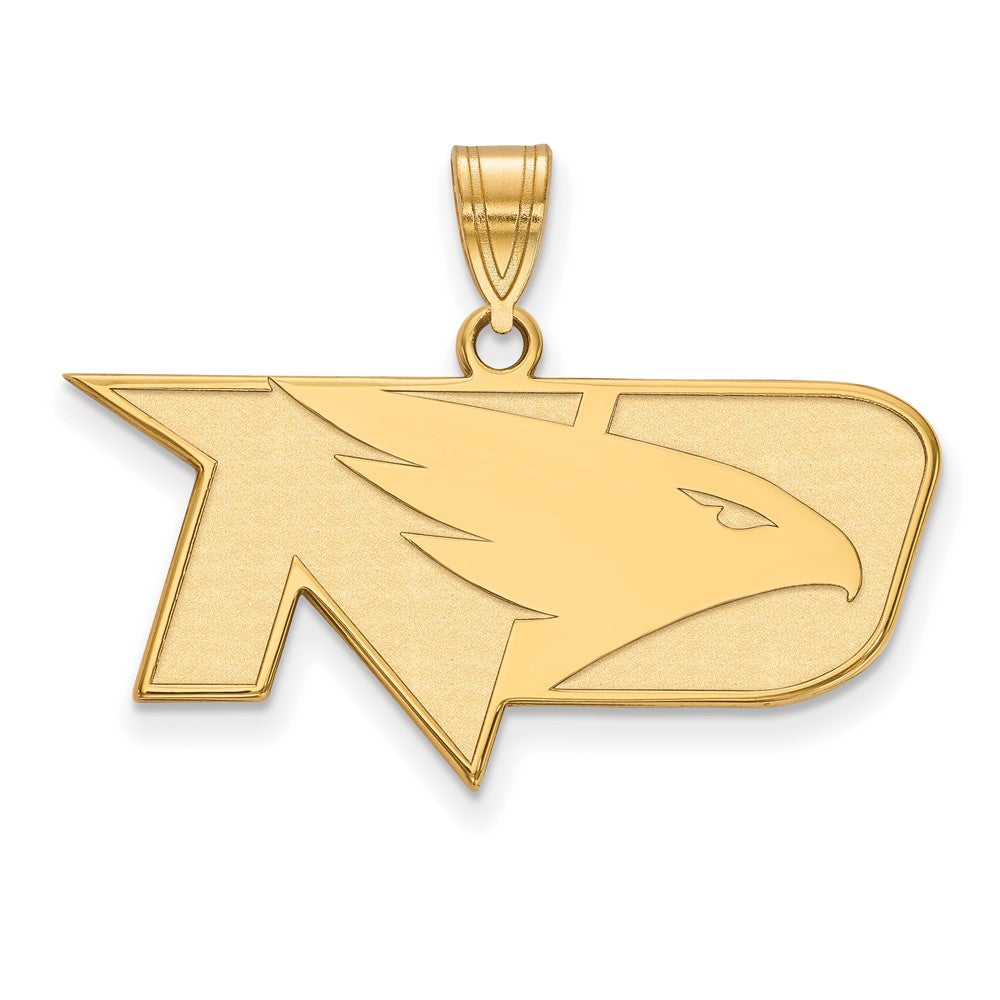 Sterling Silver Gold-plated LogoArt University of North Dakota Medium Pendant