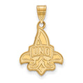 10k Gold LogoArt University of New Orleans U-N-O Large Pendant