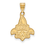 10k Gold LogoArt University of New Orleans U-N-O Large Pendant
