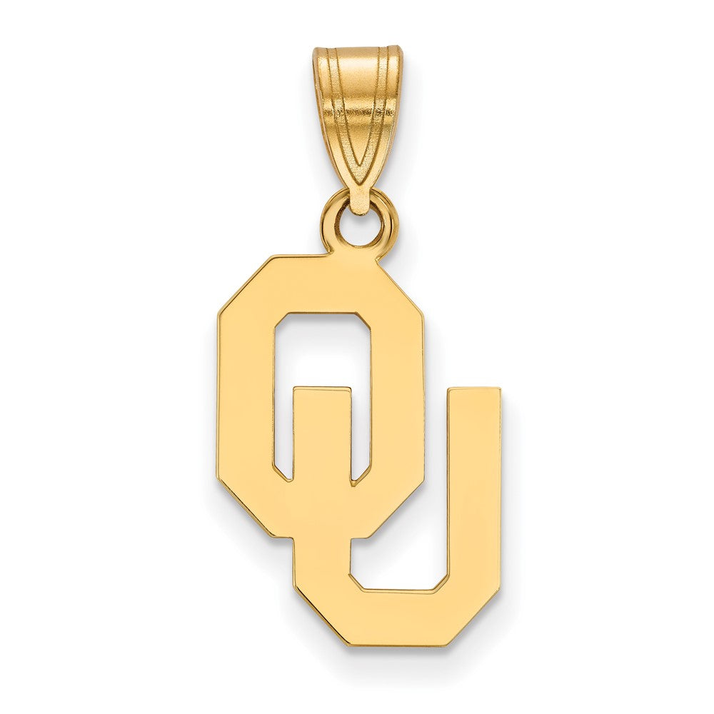 14k Gold LogoArt University of Oklahoma O-U Medium Pendant
