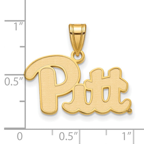10k Gold LogoArt University of Pittsburgh Medium Pendant