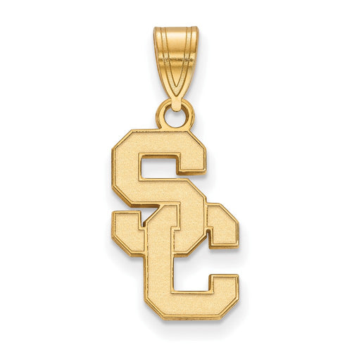 10k Gold University of Southern California S-C Medium Pendant