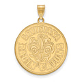 14k Gold LogoArt University of Louisiana at Lafayette Extra Large Pendant