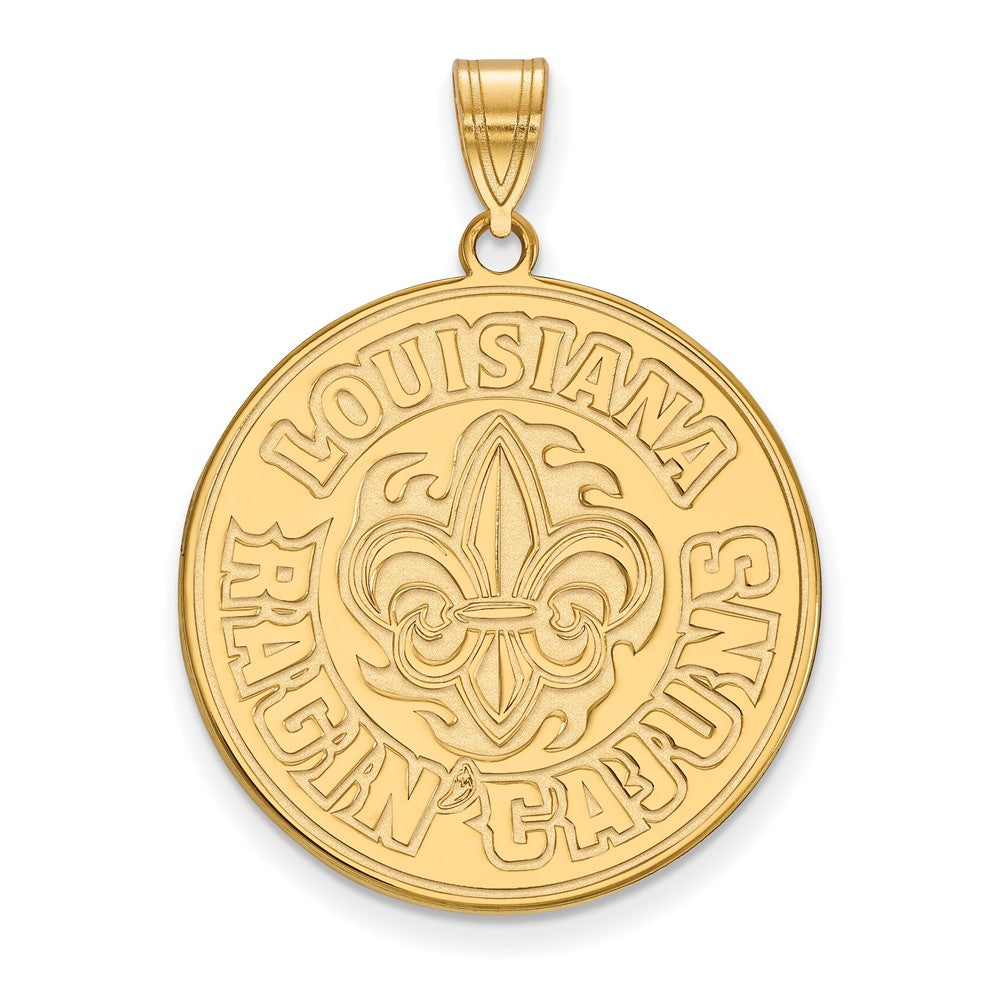 10k Gold LogoArt University of Louisiana at Lafayette Extra Large Pendant