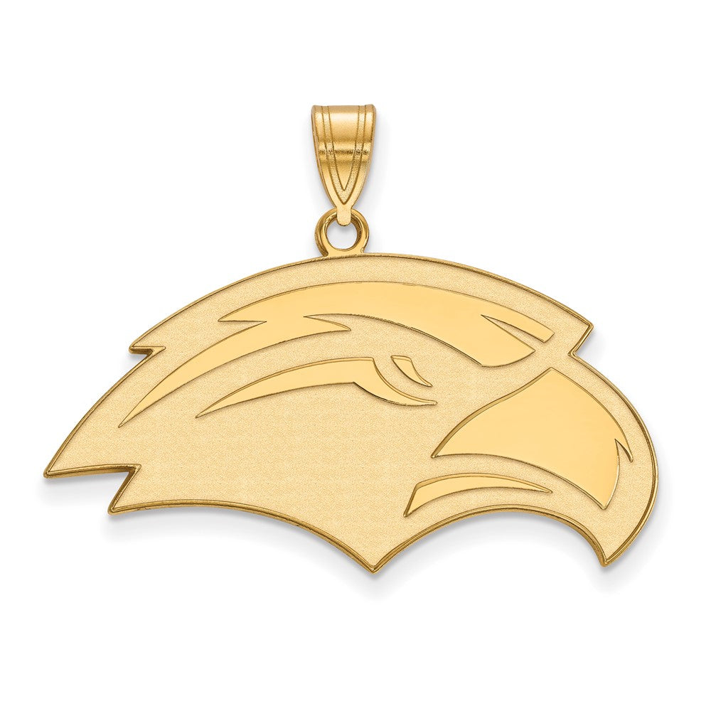 14k Gold LogoArt University of Southern Mississippi Eagle Large Pendant