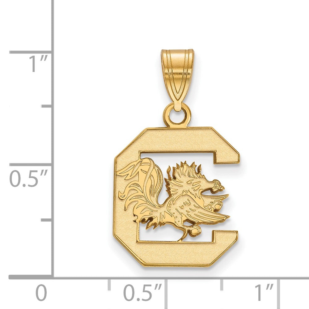 14k Gold LogoArt University of South Carolina Medium Pendant